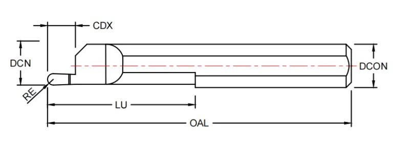 Cylindrical object technical drawing